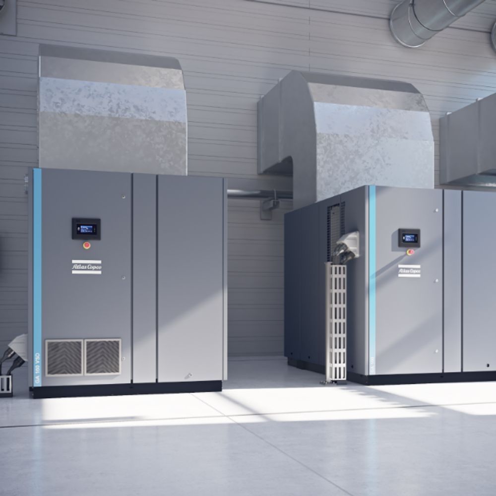 máy nén khí trục vít có dầu Atlas Copco GA