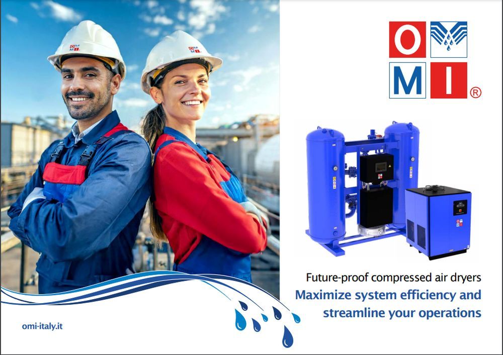 Máy sấy khí hấp thụ không gia nhiệt OMI dòng HLA