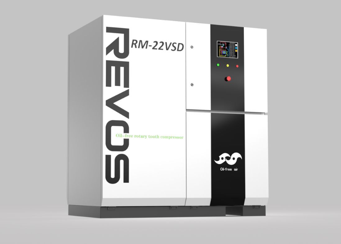 Máy nén khí răng xoắn không dầu biến tần REVOS RM-22VSD 22KW