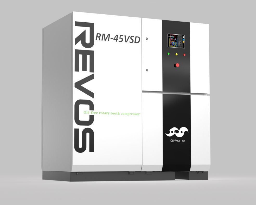Máy nén khí răng xoắn không dầu biến tần REVOS RM-45VSD 45KW