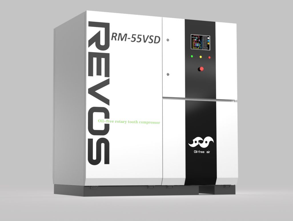Máy nén khí răng xoắn không dầu biến tần REVOS RM-55VSD 55KW
