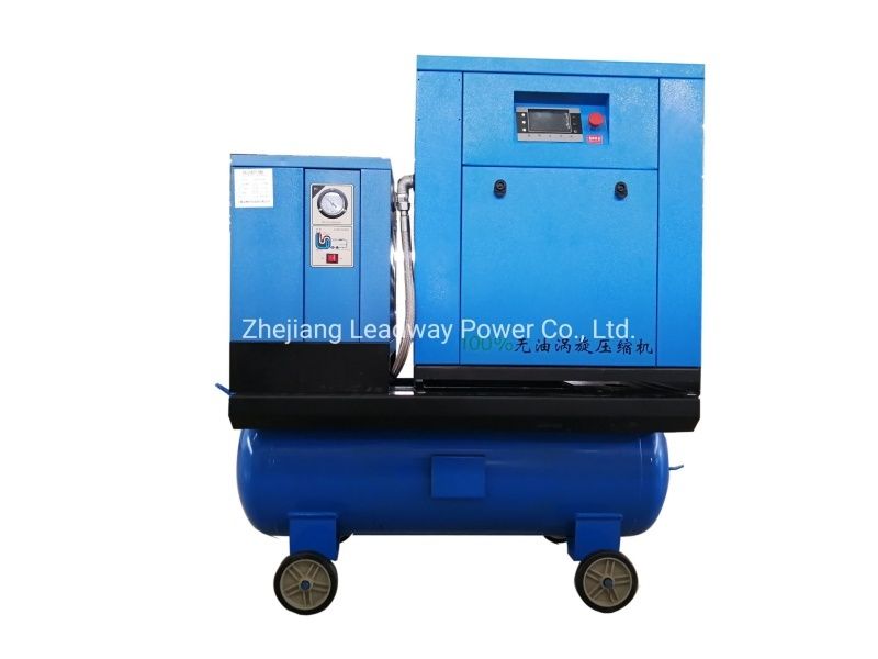 Máy nén khí xoắn ốc không dầu tích hợp bình chứa & máy sấy khí Leadway (HK-D06/08-J3)