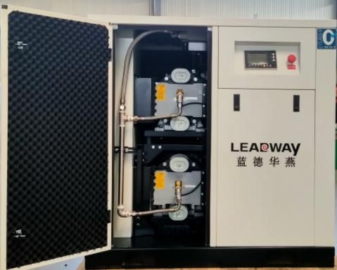 Máy nén khí xoắn ốc không dầu biến tần nam châm vĩnh cửu Leadway AS11-8 PM VSD