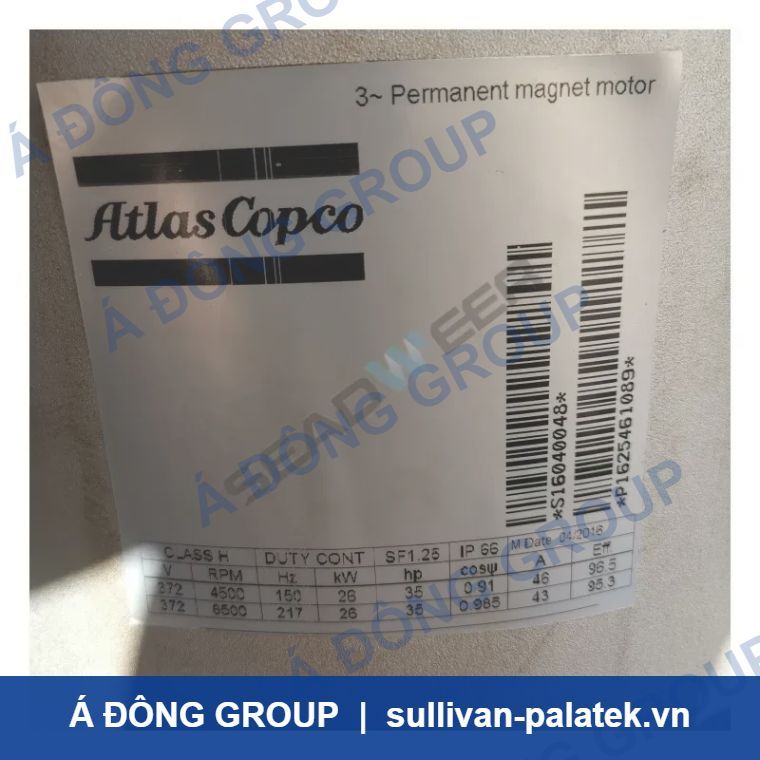 Atlas Copco 1625461089 Permanent Magnet Motor 26 kW