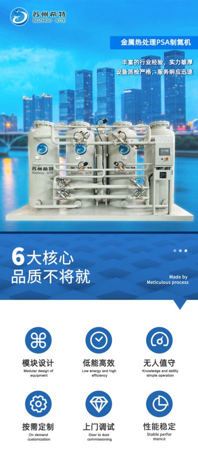 Hấp phụ áp suất thay đổi (PSA) máy tạo hydro XITE GAS