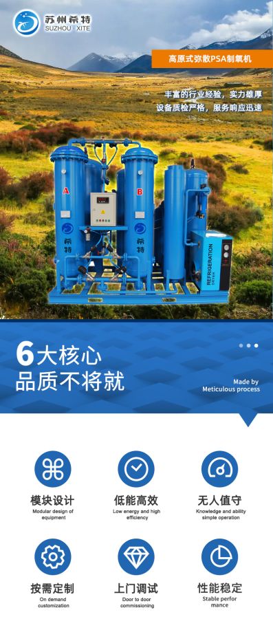 Cao nguyên type dispersion máy tạo oxy XITE GAS