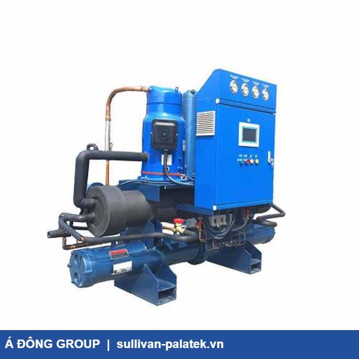Máy làm lạnh nước giải nhiệt nước trục vít in (Single máy nén khí 7 C)