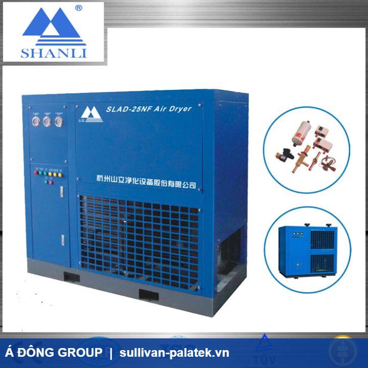 Máy sấy khí làm lạnh SLAD-6NF thiết kế mới bộ đổi nhiệt tấm khí nén