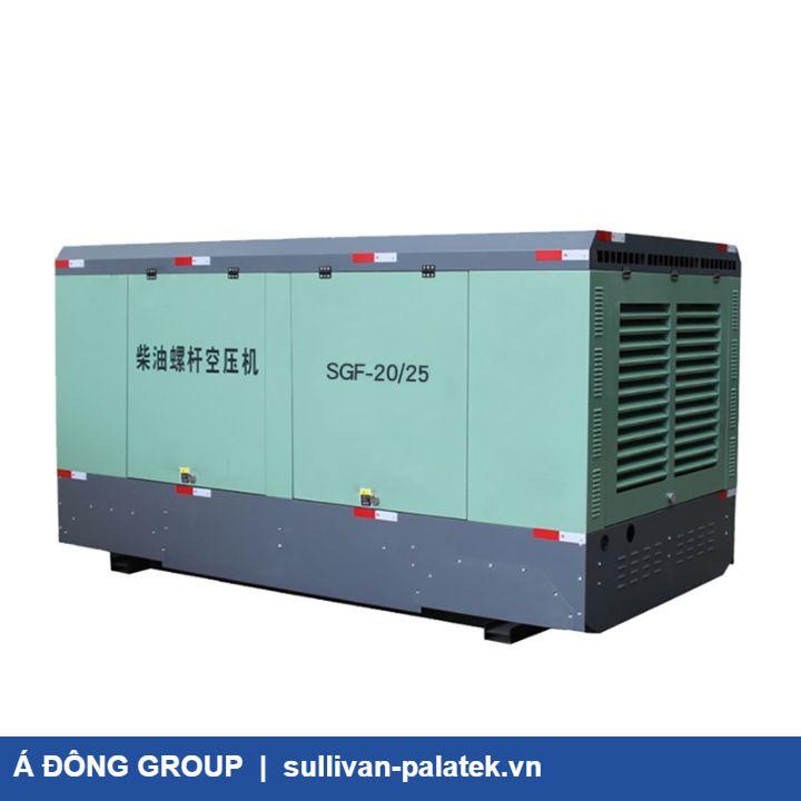 Máy nén khí trục vít SGF-20 25 310HP độ ồn thấp di động diesel